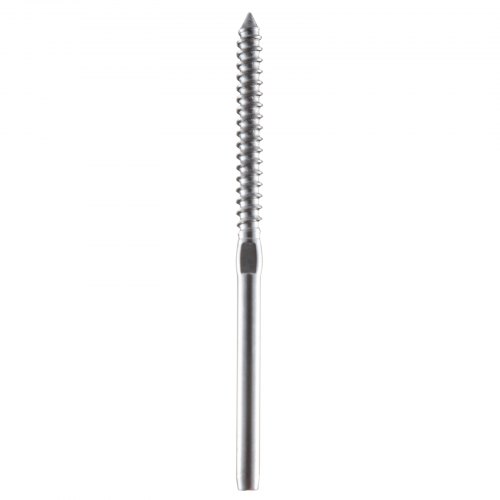 VEVOR 205 Pack Cable Railing Swage 3/16 Inch Stainless Steel Railing SS316 Hand Swage Threaded Stud Tension End Fitting Terminal Cable Railing Kit for Stair Deck Railing Wood & Metal Post