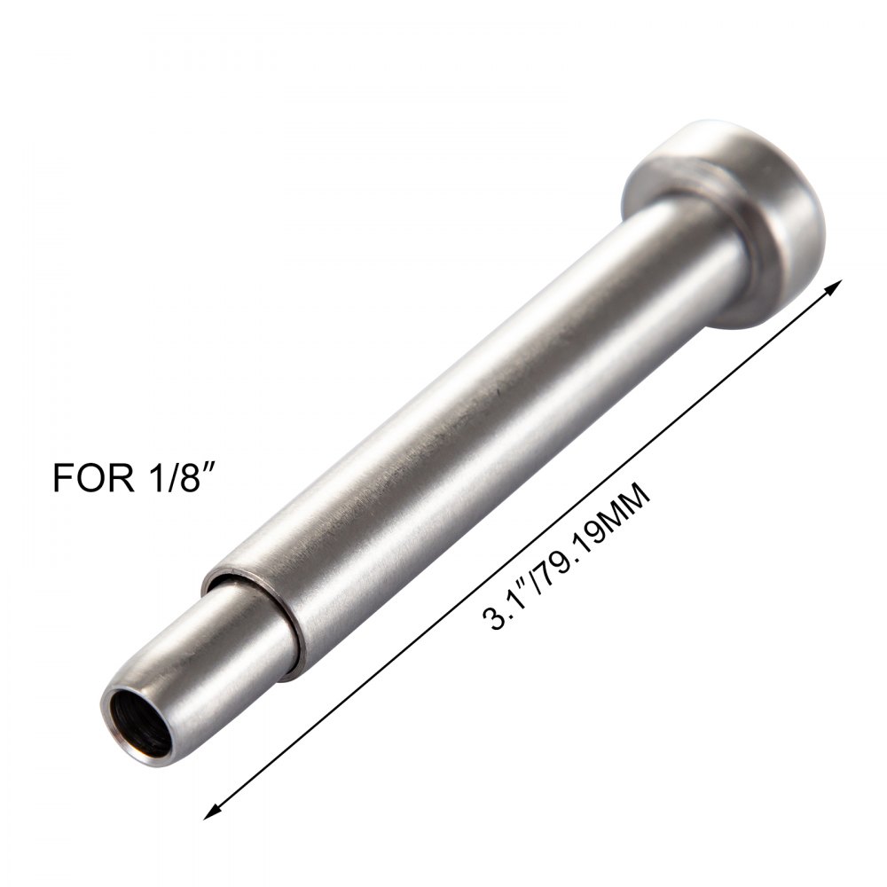 VEVOR 1/8 Inch Stainless Steel 22 Pack SS316 Hand Swage Threaded Stud Tension End Fitting Terminal Cable Kit for Stair Deck Railing Wood & Metal Post, Silver