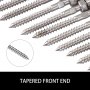 VEVOR 1/8 Inch Stainless Steel 22 Pack SS316 Hand Swage Threaded Stud Tension End Fitting Terminal Cable Kit for Stair Deck Railing Wood & Metal Post, Silver