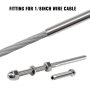 VEVOR 22 Packs Cable Railing Kit, T316 Stainless Steel Swage Threaded Stud, Fitting 1/8'' Stainless Steel Cable Railing System, Terminal Tensioner for Stair Deck Railing, Wood and Metal Post