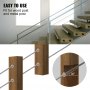 VEVOR Cable Railing Kit, 42 Packs T316 Stainless Steel 30 Degrees Angle Beveled Protector Sleeves, Fit 1/8'' Cable Railing Hardware System for Stair Railing, Deck Railing, DIY Balustrade