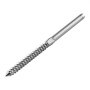 VEVOR 52 Pack Stainless Steel SS316 Hand Swage Threaded Stud Tension End Fitting for 1/8 Inch Terminal Cable Kit for Stair Deck Railing Wood and Metal Post, Silver