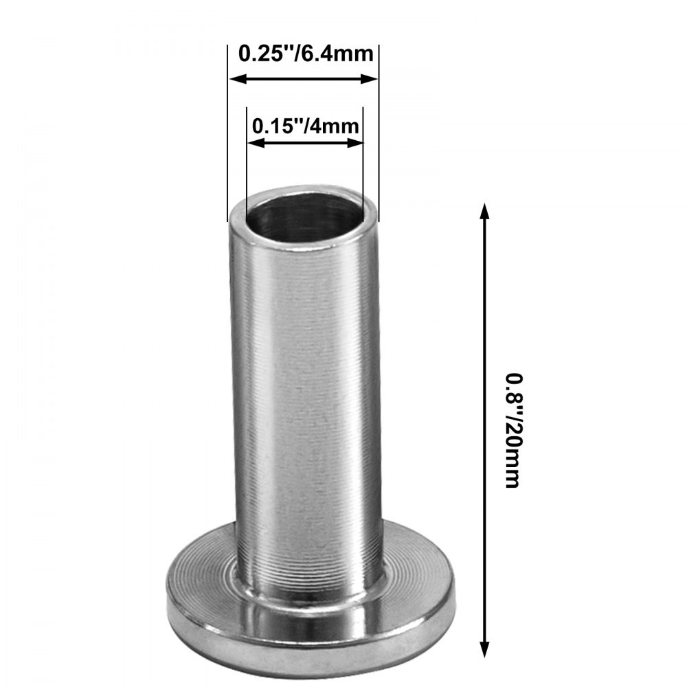 VEVOR Cable Railing Kit, 68pcs T316 Stainless Steel Protective Protector Sleeves, Fit 1/8'' or 3/16'' Cable Railing System for Stair Railing, Deck Railing, DIY Balustrade, Cable Railing Hardware