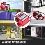 VEVOR Mechanical Fuel Meter 20 GPM Fuel Flow Meter 3-Digital Batch Display Fuel Transfer Meter 2.54 cm Diesel Fuel Flow Meter All Fuel Transfer Pumps Gasoline Flow Meter