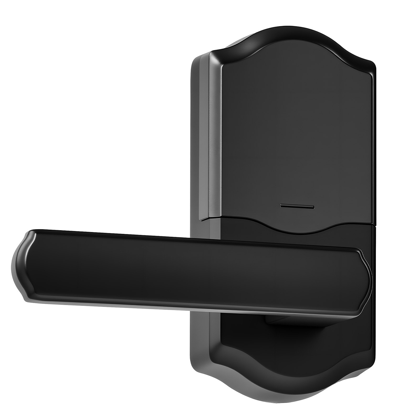 VEVOR Keyless Entry Door Lock with Handle, Electronic Lever Door Handle with Keypad, Customizable User Codes, Keyed Entry, Auto Lock, Anti-Peeking Password, Backlit Keypad, for Home, Matte Black