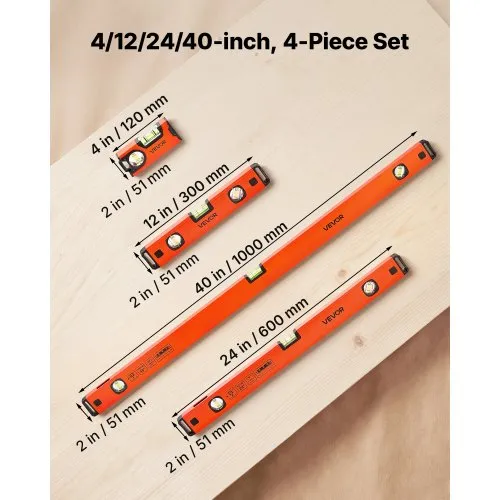 Loodide komplekt magnetiga, 4-osa (100, 60, 30, 12 cm) — pilt 2