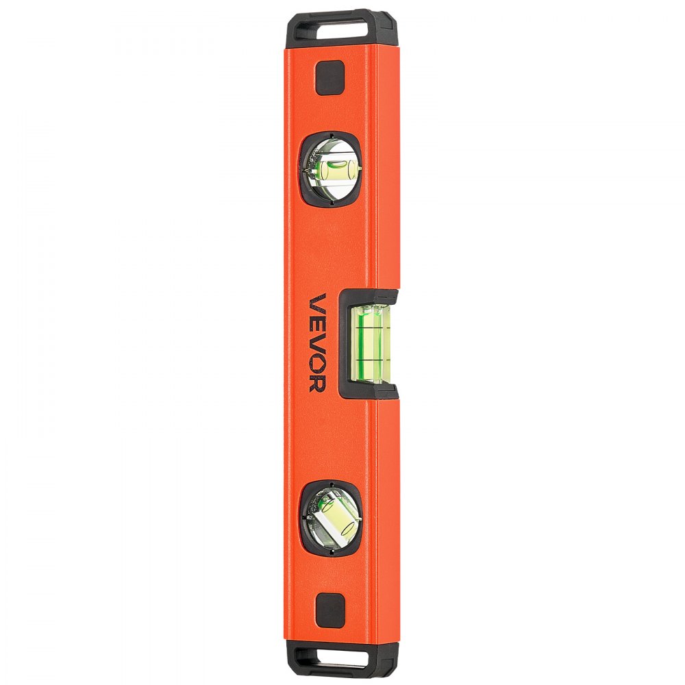 VEVOR Torpedo Level, 4-Piece (120/300/600/1000 mm), Magnetic Leveler Tool Set Aluminum Alloy, with Clear 3 Green Vials, Hanging Hole, Box Beam Multi-angle Measurement for Construction Home Renovation
