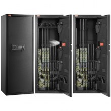 VEVOR 8-10 Rifles Gun Safe, Rifle Safe with Lock & Digital Keypad, Quick Access Tall Gun Storage Cabinet with Removable Shelf, Rifle Cabinet for Home Rifle and Shotguns