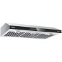 Campana extractora VEVOR de 36 pulgadas para cocina, con motor dual de 900 CFM, de acero inoxidable, con control táctil, luz LED y extractor de 4 velocidades.