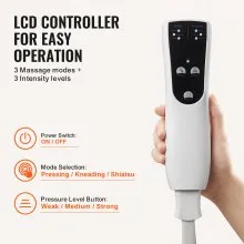 VEVOR Leg Massager with Air Compression, Foot and Calf Massager with 3 Modes & 3 Intensities, LCD Controller, Compression Massage Boot for Circulation, Swelling and Pain Relief- Great Gift for Mom/Dad