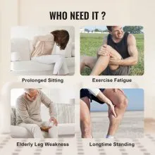 VEVOR Leg Massager with Air Compression, Foot and Calf Massager with 3 Modes & 3 Intensities, LCD Controller, Compression Massage Boot for Circulation, Swelling and Pain Relief- Great Gift for Mom/Dad