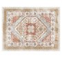 VEVOR Area Rug, 9 x 12 ft Large Washable Rug, Non-Slip and Tear-Resistant Soft Carpet, Pet Friendly Vintage Area Rugs, Indoor Mat for Bedroom, Living Room, Office, Brown Red