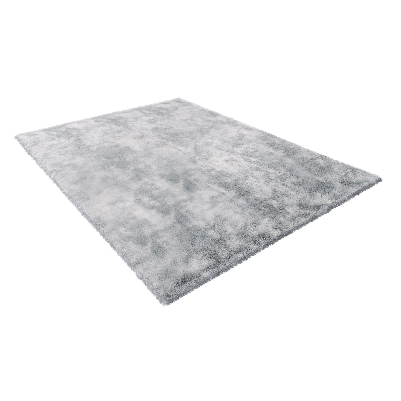 VEVOR Indoor Plush Area Rugs, 2.74 x 3.66m Soft Plush Carpet, Furry Shag Area Rugs for Living Room, Bedroom, Modern Home Decor Aesthetic Long-Pile Rug, Non-Shedding, Slip-Resistant, Tie-Dye Light Gray
