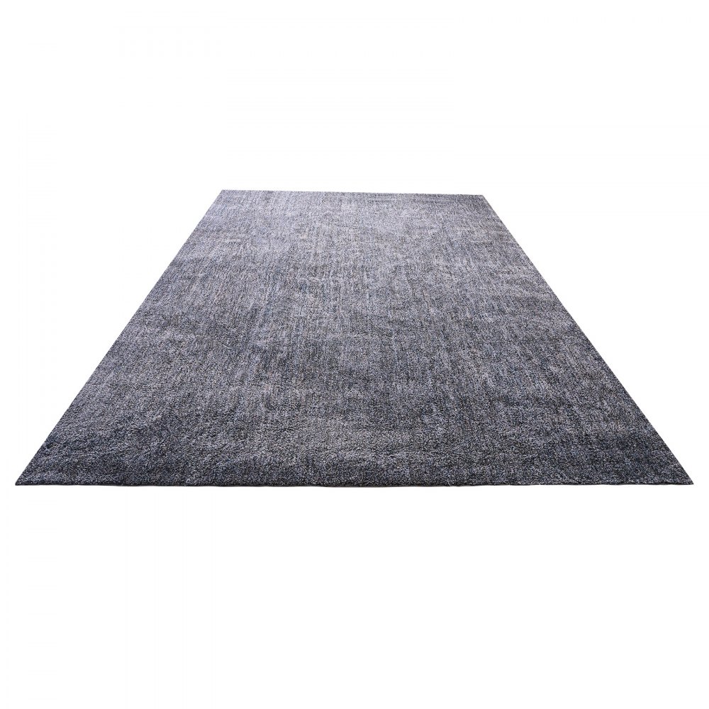 VEVOR Indoor Plush Area Rugs, 2.74 x 3.66 m Plush Carpet, Area Rugs Furry with Long Plushs Pile, Thick & Durable High-Pile Rug for High-Traffic Areas, Non-Shedding & Non-Slip Backing, Blue-Gray