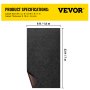 VEVOR boat carpet, 6x23 ft, black, 4.6 mm thickness