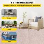 VEVOR Boat Carpet 6x18 feet, Marine Carpet for Boats, Waterproof Light Brown Indoor Outdoor Carpet with Marine Backing Anti-Slide Marine Grade Boat Carpet Cuttable Easy to Clean Patio Rugs Deck Rug