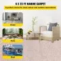 VEVOR Boat Carpet, 6 ft x 23 ft Marine Carpet for Boats, Waterproof Light Brown Carpet with Marine Backing Anti-Slide Marine Grade Boat Carpet Cuttable Easy to Clean Patio Rugs Deck Rug