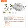 VEVOR Hydraulic Pressure Test Kit, 250/400/600bar, 3 Gauges 9 Test Couplings 3 Test Hoses, Excavator Hydraulic Test Gauge Set with Portable Carrying Case for Excavator Tractors Construction Machinery