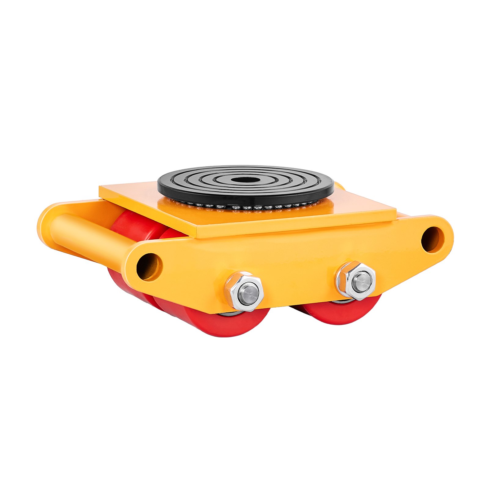 VEVOR Machine Skate, 6T Machinery Skate Dolly, 13228 lbs Machinery Moving Skate, Machinery Mover Skate with 360° Rotation Cap and PU Directional Rollers, Heavy Duty Industrial Moving Equipment, Yellow