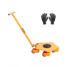 VEVOR Machine Skate, 8800 lbs Machinery Moving Skate, Machinery Mover Skate with 360° Rotation Cap and PU Swivel Rollers, Heavy Duty Industrial Machinery Mover with Handle for Warehouse, Workshop