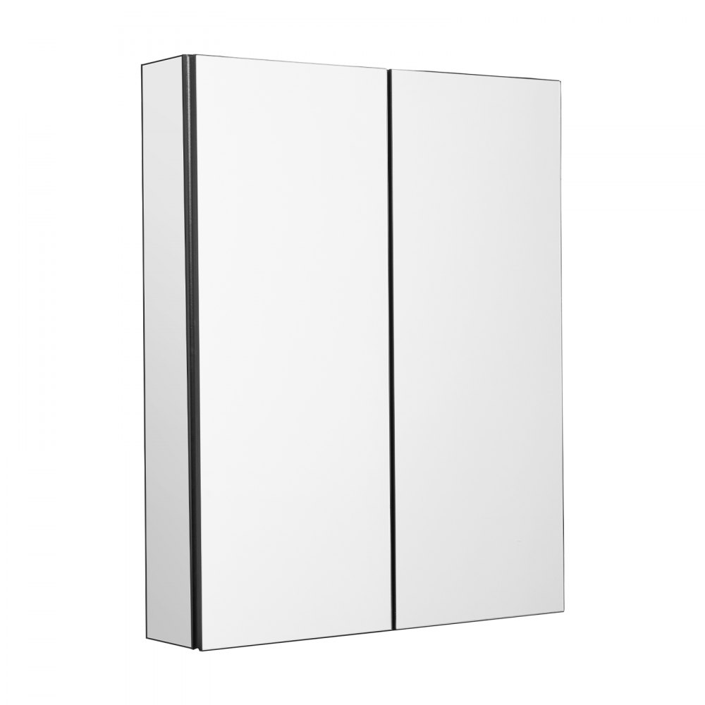 VEVOR Medicine Cabinet, 26 x 30 inch, Medicine Cabinet for Bathroom with Mirror,  Aluminum Frame Bathroom Wall Cabinet, 2-layer Adjustable Shelves, Recessed & Wall-mounted Installation