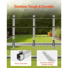 10Pack 14.8 in Barbed Wire Arm Height Extender for 1.3" to 1.5" Chain Link Fence