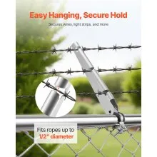 10Pack 14.8 in Barbed Wire Arm Height Extender for 1.3" to 1.5" Chain Link Fence