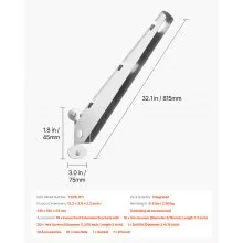 VEVOR Barbed Wire Arm, 10 Packs 12.2 in Fence Post Extender, Flat or Surface Mounted, Galvanized Steel Fence Height Extender, Protect Privacy and Prevent Pets Jumping Off, for Outdoor Wood Concrete Fences