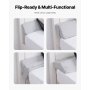 Bed Wedge Pillow for Headboard 60"x6"x6" Foam Bed Gap Filler Fill 0-7" Gap