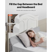 Bed Wedge Pillow for Headboard 60"x6"x6" Foam Bed Gap Filler Fill 0-7" Gap
