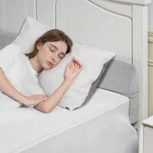 Bed Wedge Pillow for Headboard 60"x6"x6" Foam Bed Gap Filler Fill 0-7" Gap