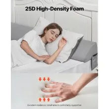 Bed Wedge Pillow for Headboard 72" x 10" x 6" Bed Gap Filler Fill 0-7" Gap