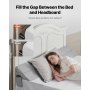 Bed Wedge Pillow for Headboard 76"x10"x6" Bed Gap Filler Fill 0-7" Gap