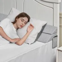 Bed Wedge Pillow for Headboard 76"x10"x6" Bed Gap Filler Fill 0-7" Gap
