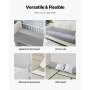 Bed Wedge Pillow 76"x10"x6" Plush Bed Gap Filler Headboard Fill 0-7" Gap