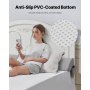 Bed Wedge Pillow for Headboard 76" x 8" x 6" Bed Gap Filler Fill 0-5" Gap