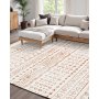 Large Area Rug 5 x 7 ft Anti-Skid and Tear-Resistant Floor Mat Modern Beige