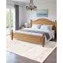 Large Area Rug 5 x 7 ft Anti-Skid and Tear-Resistant Floor Mat Modern Beige