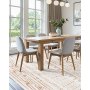 Large Area Rug 5 x 7 ft Anti-Skid and Tear-Resistant Floor Mat Modern Beige