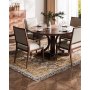 Large Area Rug 6 x 9 ft Anti-Skid Tear-Resistant Floor Mat Vintage Brown Green