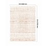 Large Area Rug 6 x 9 ft Anti-Skid and Tear-Resistant Floor Mat Modern Beige