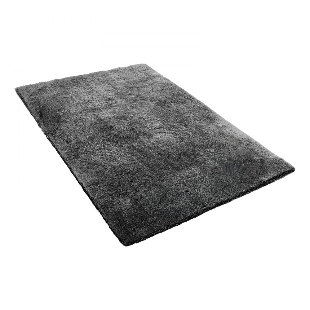 VEVOR Indoor Plush Area Rugs, 1.52 x 2.44 m Soft Plush Carpet, Furry Shag Area Rugs for Living Room, Bedroom, Sunroom, Modern Home Decor Aesthetic, Non-Shedding, Non-Woven, Slip-Resistant, Dark Gray
