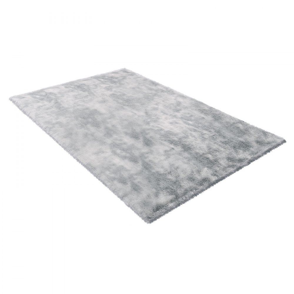 VEVOR Indoor Plush Area Rugs, 1.83x2.74 m Soft Plush Carpet, FFurry Shag Area Rugs for Living Room, Bedroom, Modern Home Decor Aesthetic Long-Pile Rug, Non-Shedding, Slip-Resistant, Tie-Dye Light Gray