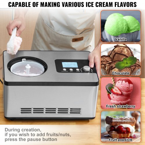ice cream maker with built in compressor