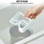 cleaning plastic paddle of VEVOR ice cream maker in sink with sus430 stainless steel exterior. easy to clean.