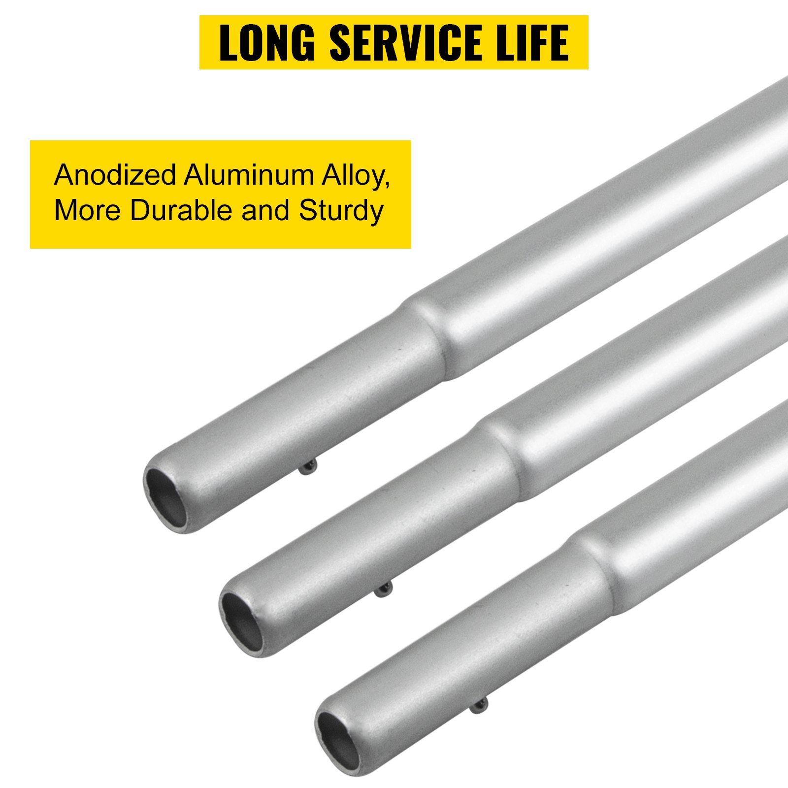 VEVOR advertising flag pole anodized aluminum alloy, durable and sturdy.