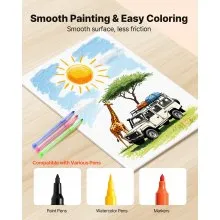 VEVOR Foam Board, 12 Pack 24 x 36 Inch, 3/16 Inch Thickness White Poster Board, Acid-Free Double Sided Foam Core Sheets for Mounting, Crafts, Paintings Prints, Art, Display, Presentation and Projects