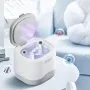 VEVOR Ultrasonic Cleaner for Dentures, 200ML Retainer Cleaner Machine with UV Light, 30W Cleaning Machine for Dental, Retainer, Aligner, Braces, Mouth Guards, Toothbrush Head, Shaver Head, Jewelry