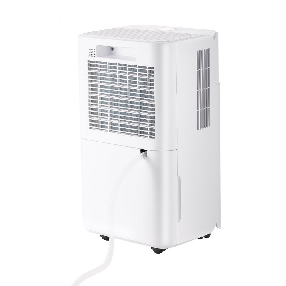 VEVOR 30 Pints Dehumidifier for Home & Basement, Drain Hose for Commercial & Industrial Use, Smart Humidity Control, Low Noise for Large Rooms, Warehouses, Bedrooms & Storage, Large Coverage,White