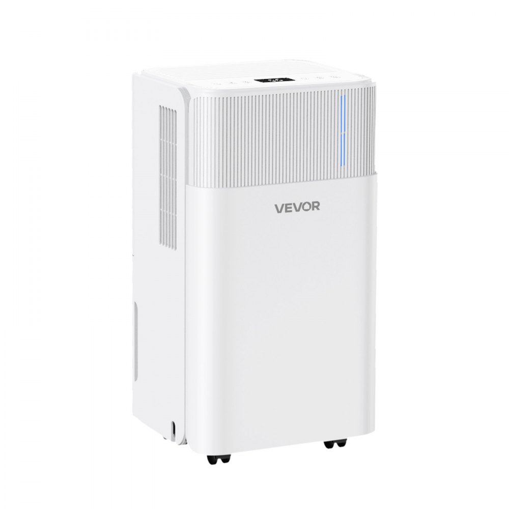 VEVOR 30 Pints Dehumidifier for Home & Basement, Drain Hose for Commercial & Industrial Use, Smart Humidity Control, Low Noise for Large Rooms, Warehouses, Bedrooms & Storage, Large Coverage,White